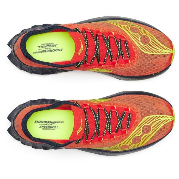 Saucony Endorphin Pro 4 - Mens Road Racing Shoes - Pepper/Navy