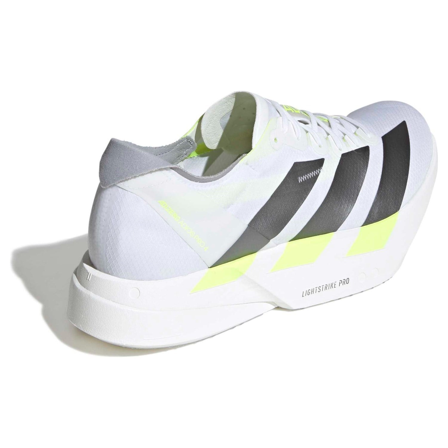 adidas Adizero Adios Pro 4 - Mens Racing Shoes - Cloud White/Iron Metallic/Solar Yellow - image 5