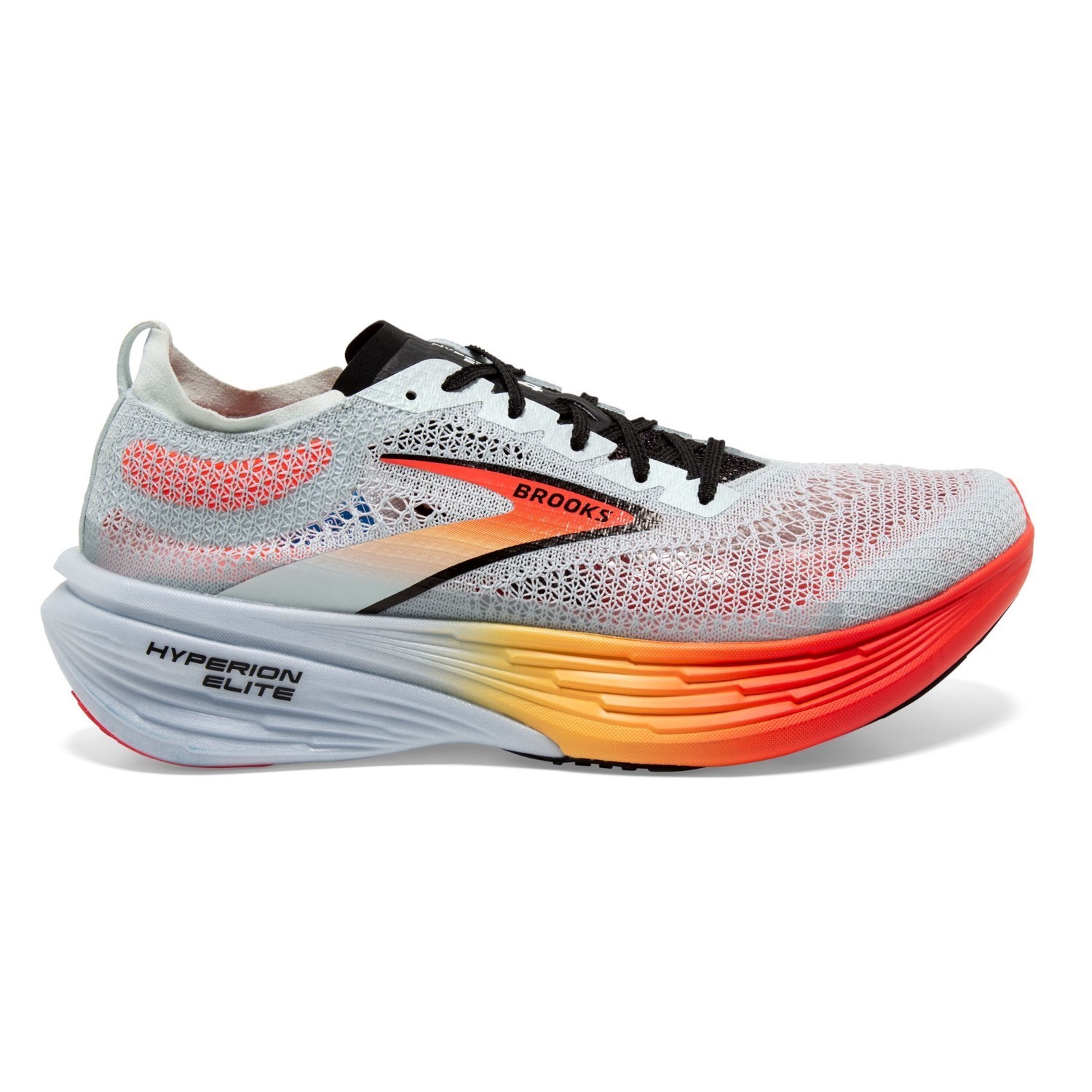 Brooks Hyperion Elite 4 - Unisex Road Racing Shoes - Illusion Blue/Coral/Orange