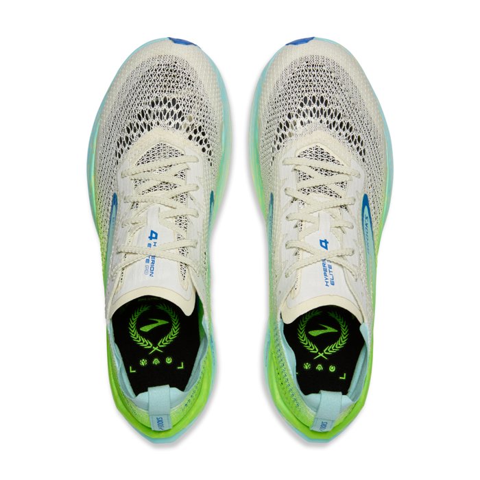Brooks Hyperion Elite 4 - Unisex Road Racing Shoes - Bluewash/Green Gecko