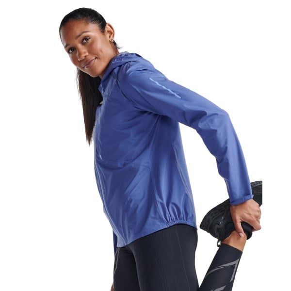 2XU Ignition Shield Womens Running Jacket - Marlin/Hydrangea Reflective
