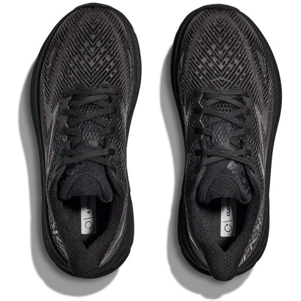Hoka Clifton 9 - Mens Running Shoes - Black/Black