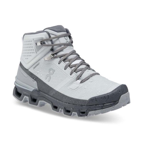 On Cloudrock 2 Waterproof - Womens Hiking Shoes - Glacier/Eclipse