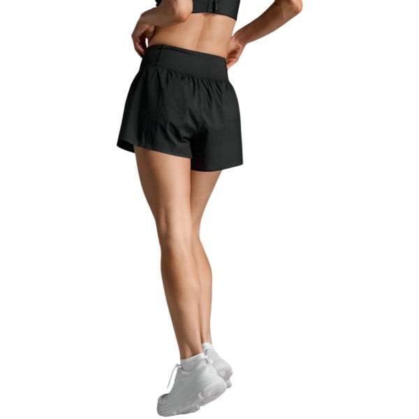 2XU Womens Aero Hi-Rise 2-in-1 3in Shorts - Black/Silver Reflective
