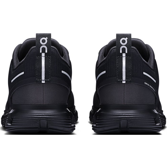 On Cloud 6 Waterproof - Womens Running Shoes - Black/Black