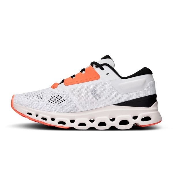 On Cloudstratus 3 - Womens Running Shoes - White/Sand