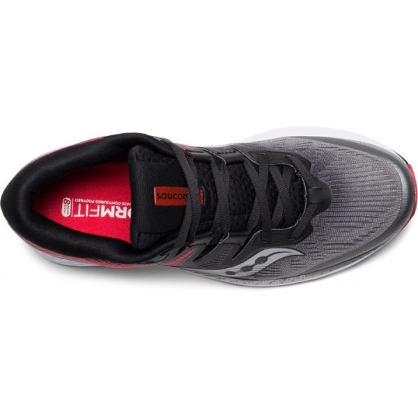 Saucony Ride ISO - Mens Running Shoes - Grey/Black
