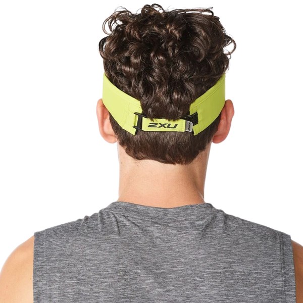2XU Run Visor - Acid/Black