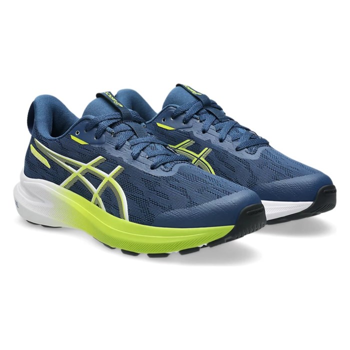 Asics GT-1000 14 GS - Kids Running Shoes - Independence Blue/Neon Lime - image 6