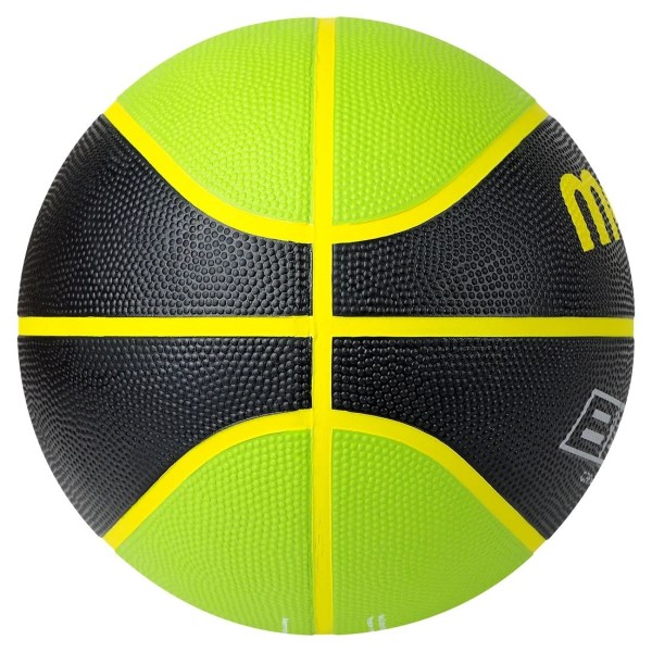 Molten Rubber 8 Panel Basketball - Size 7 - Black/Green