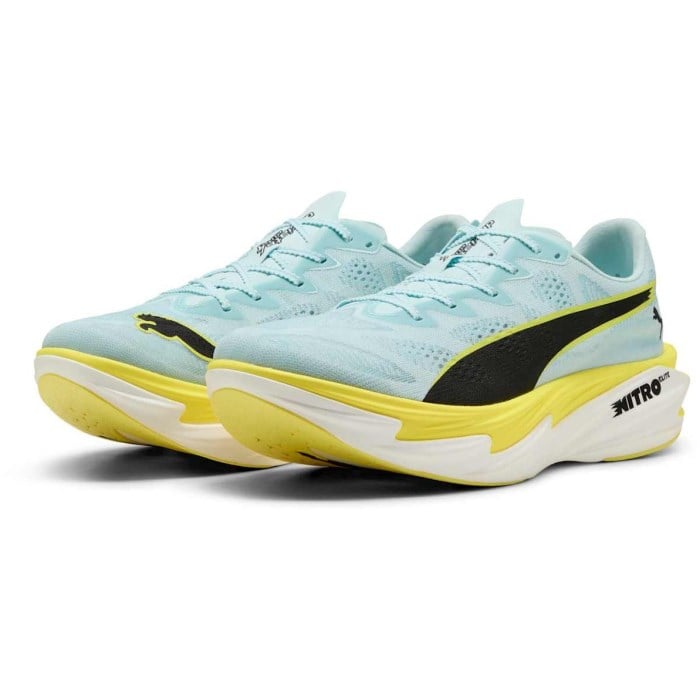 Puma Deviate Nitro Elite 4 - Mens Running Shoes - Fresh Water/Lemon Crush/Puma Black/Puma White