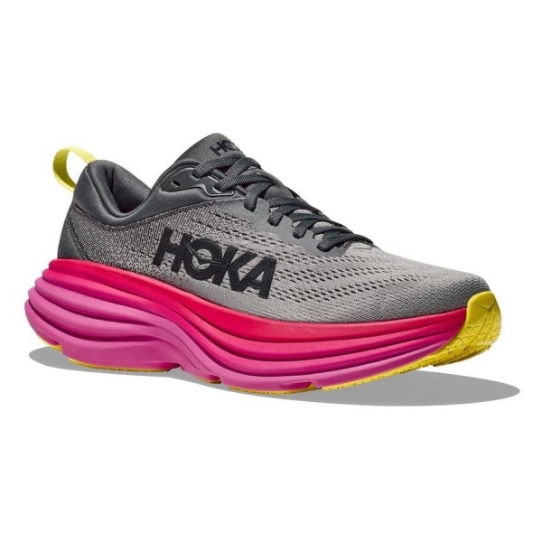 Hoka Bondi 8 - Womens Running Shoes - Castlerock/Strawberry