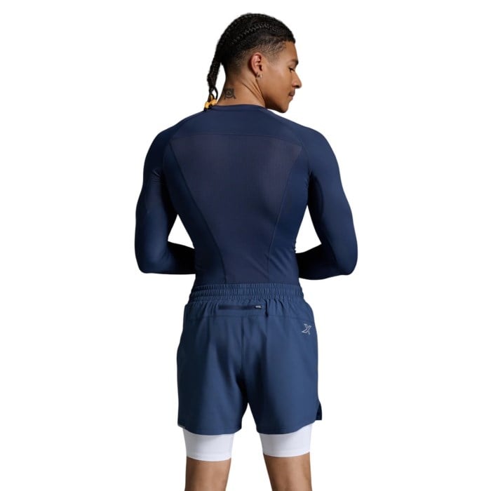 2XU Core Compression Mens Long Sleeve Running Top - Midnight/No Logo