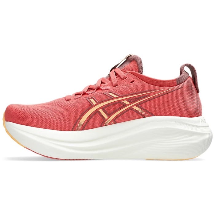 Asics Gel Nimbus 27 - Womens Running Shoes - Dark Pink Clay/Orange Glow