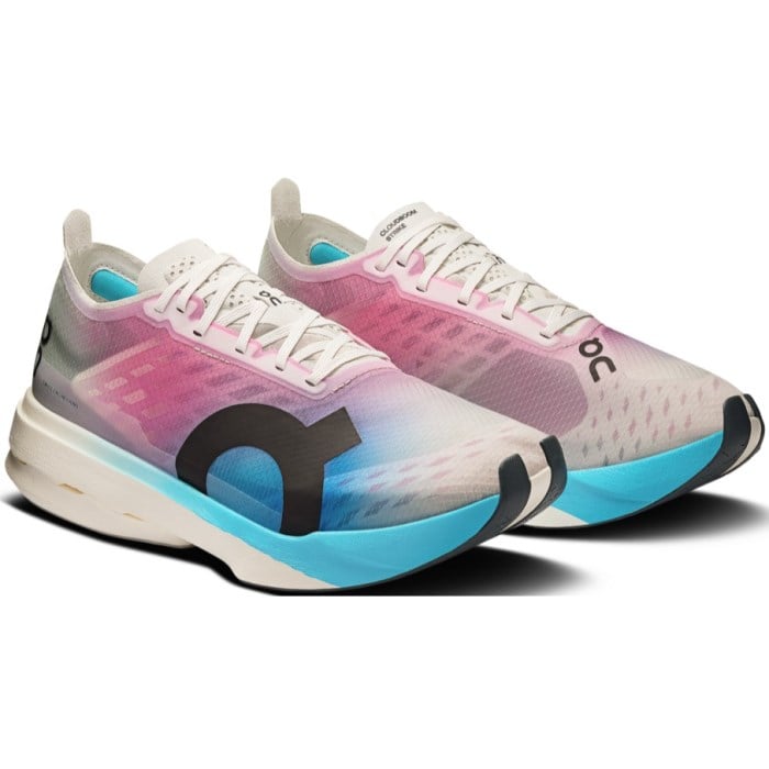 On Running Cloudboom Strike - Womens Road Racing Shoes - White/Horizon