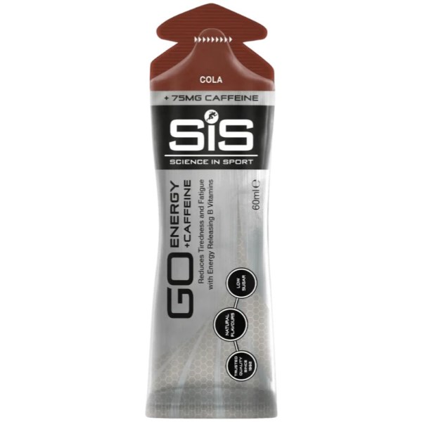 SIS Go Plus Caffeine 75mg Isotonic Energy Gel - 60ml Sachet - Cola
