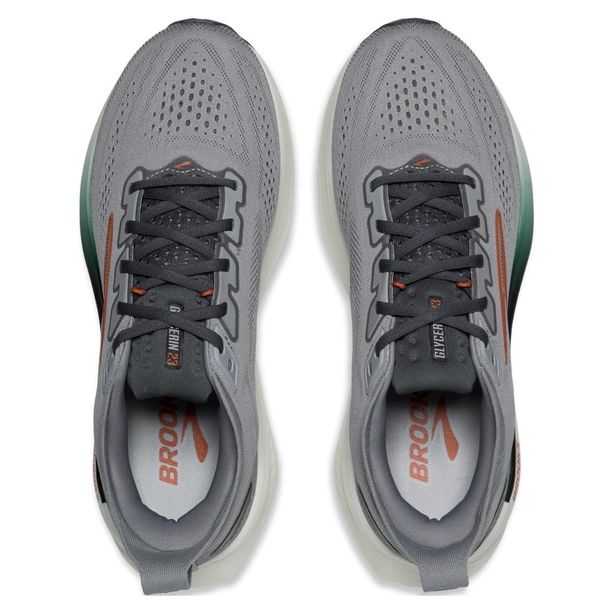 Brooks Glycerin 23 - Mens Running Shoes - Weathervane/Bombay Brown - image 4