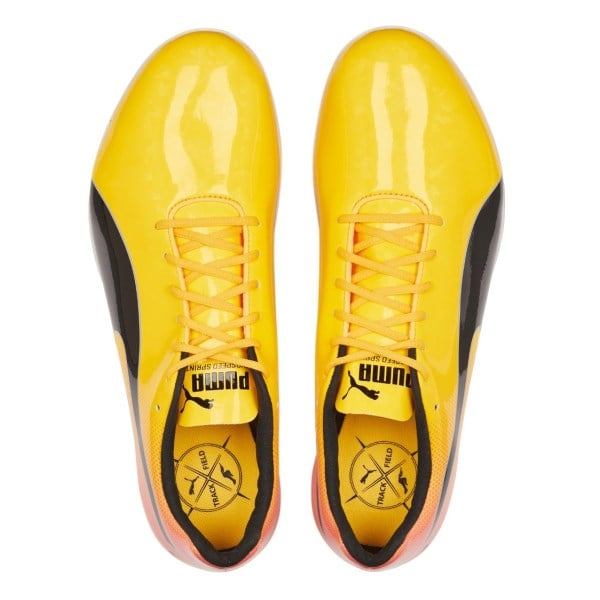 Puma evoSpeed Sprint 14 - Unisex Track and Field Shoes - Sun Stream/Sunset Glow/Puma Black