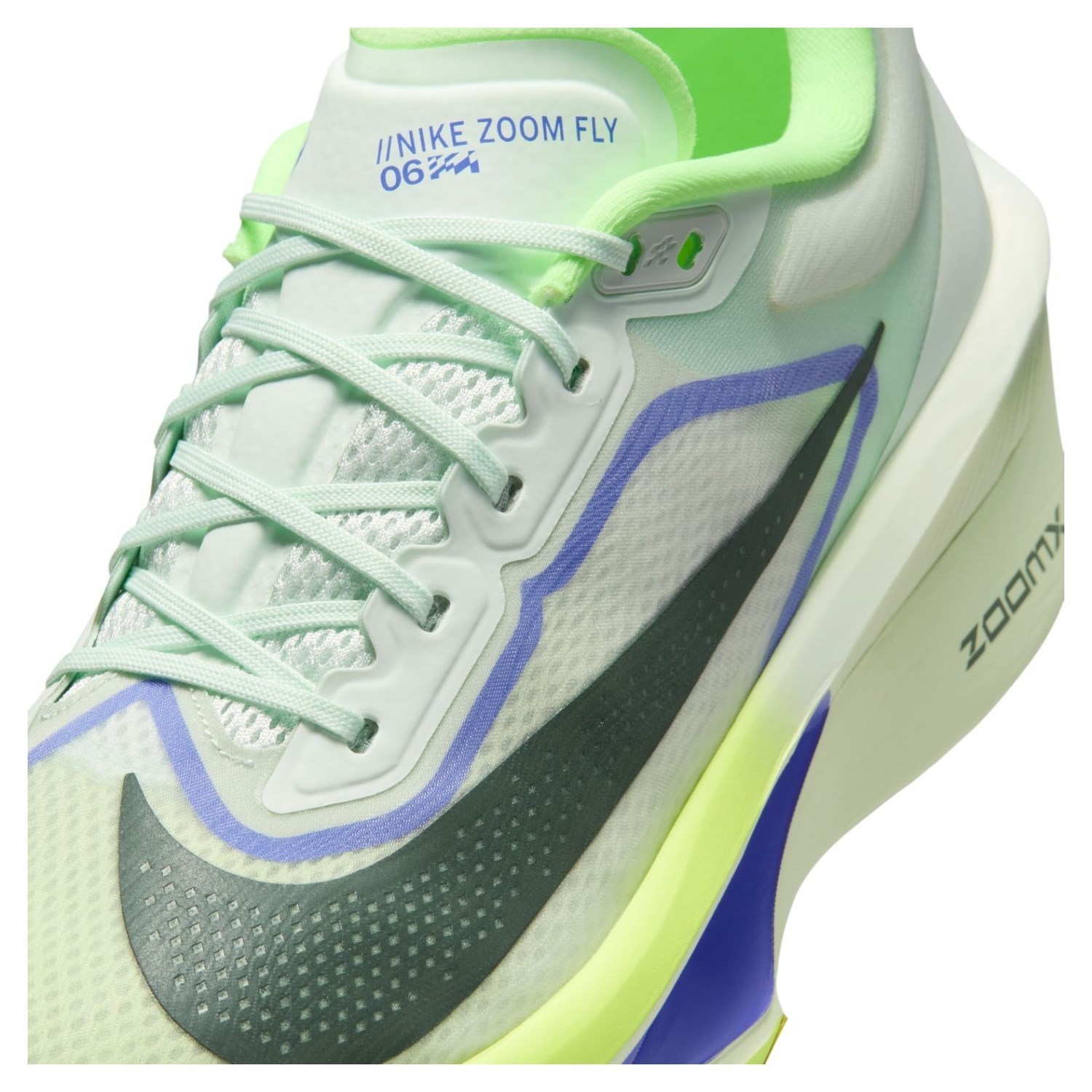 Nike Zoom Fly 6 - Mens Running Shoes - Barely Green/Black Spruce/Volt Ice