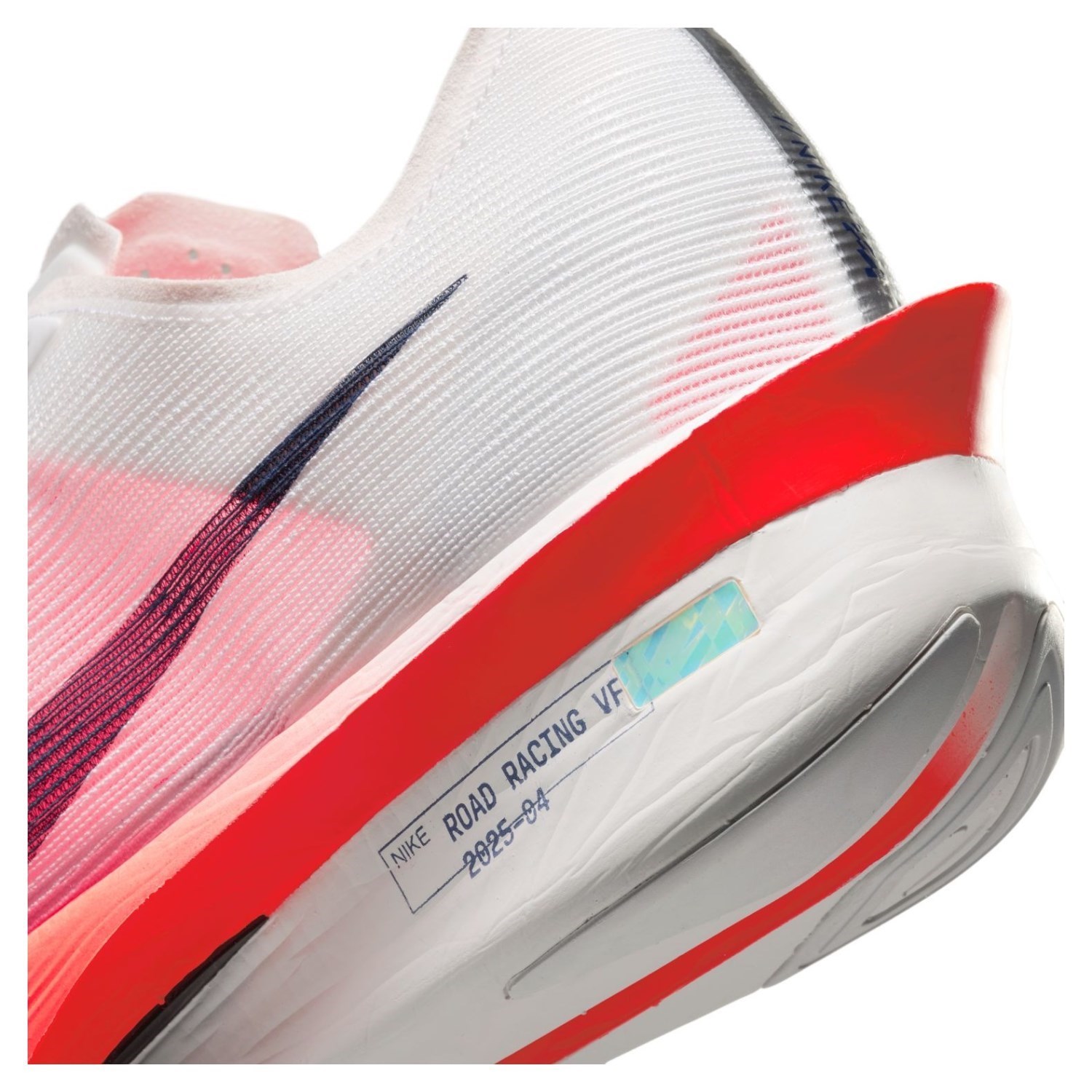 Nike ZoomX Vaporfly 4 - Mens Racing Shoes - White/Midnight Navy/Bright Crimson