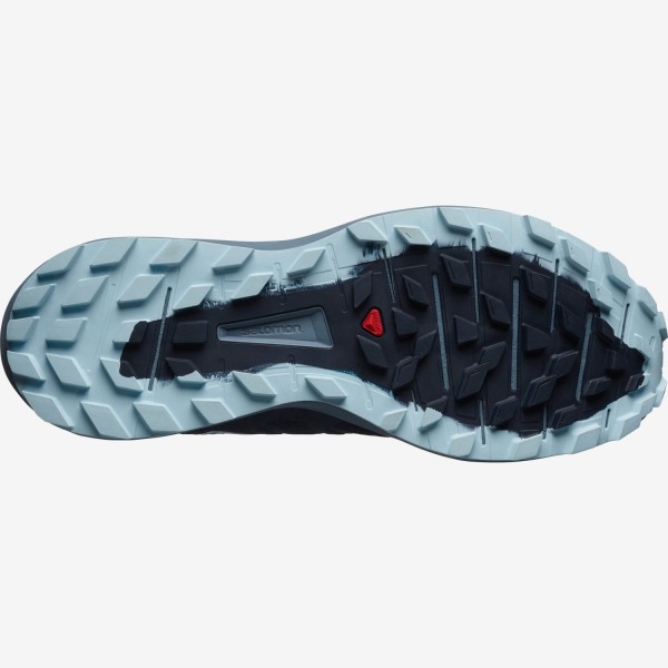 Salomon Sense Ride 3 - Womens Trail Running Shoes - Navy/Flint Stone/Angel Falls