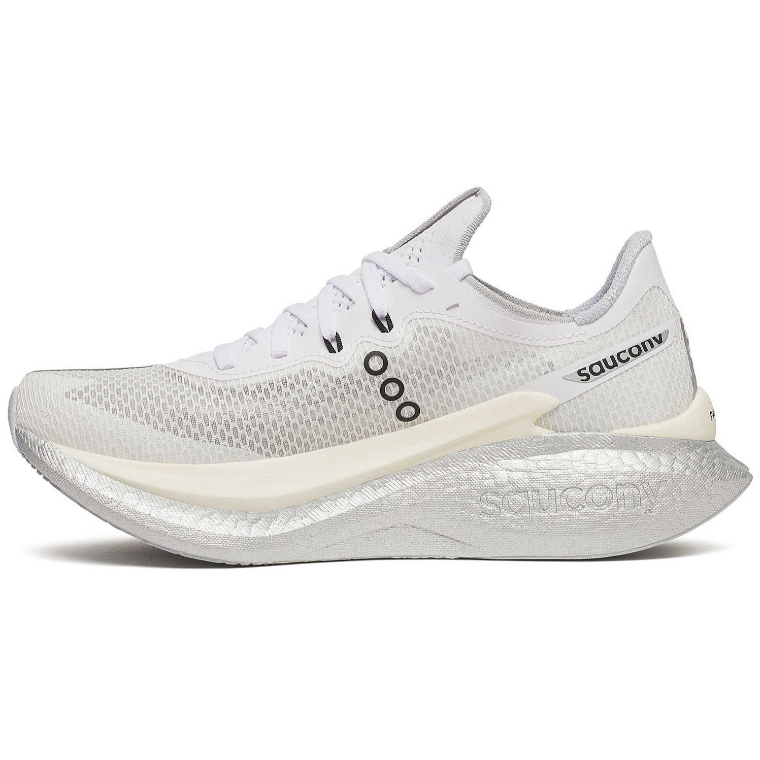 Saucony Endorphin Pro 5 - Womens Racing Shoes - White/Black