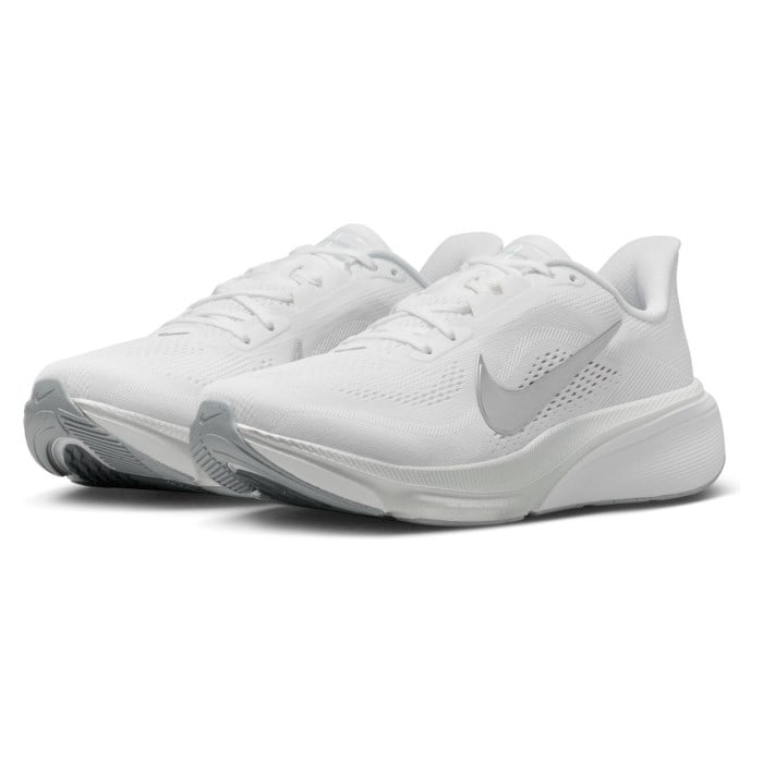 Nike Pegasus 42 - Womens Running Shoes - White/Metallic Silver/Wolf Grey