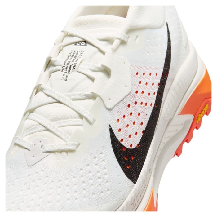 Nike ACG Zegama - Mens Trail Running Shoes - Summit White/Black/Phantom/Safety Orange - image 8