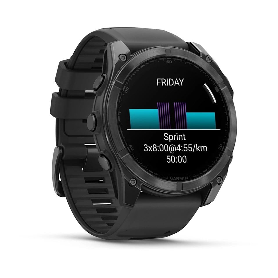 Garmin Fenix 8 51mm AMOLED Premium Multisport Watch - Slate Grey/Black Silicone Band - image 3