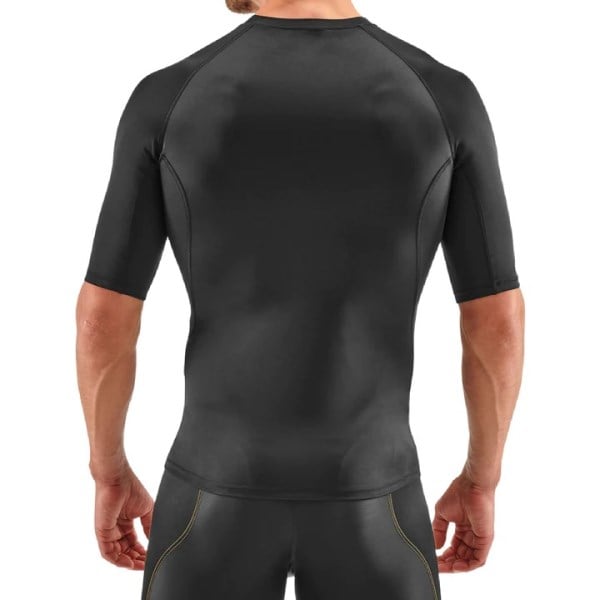 Skins Series-1 Mens Compression Short Sleeve Top - Black