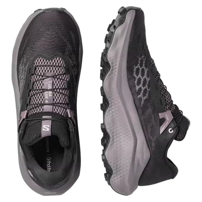 Salomon Ultra Glide 4 - Mens Trail Running Shoes - Black/Dark Gull Gray/Silver Cloud - image 3