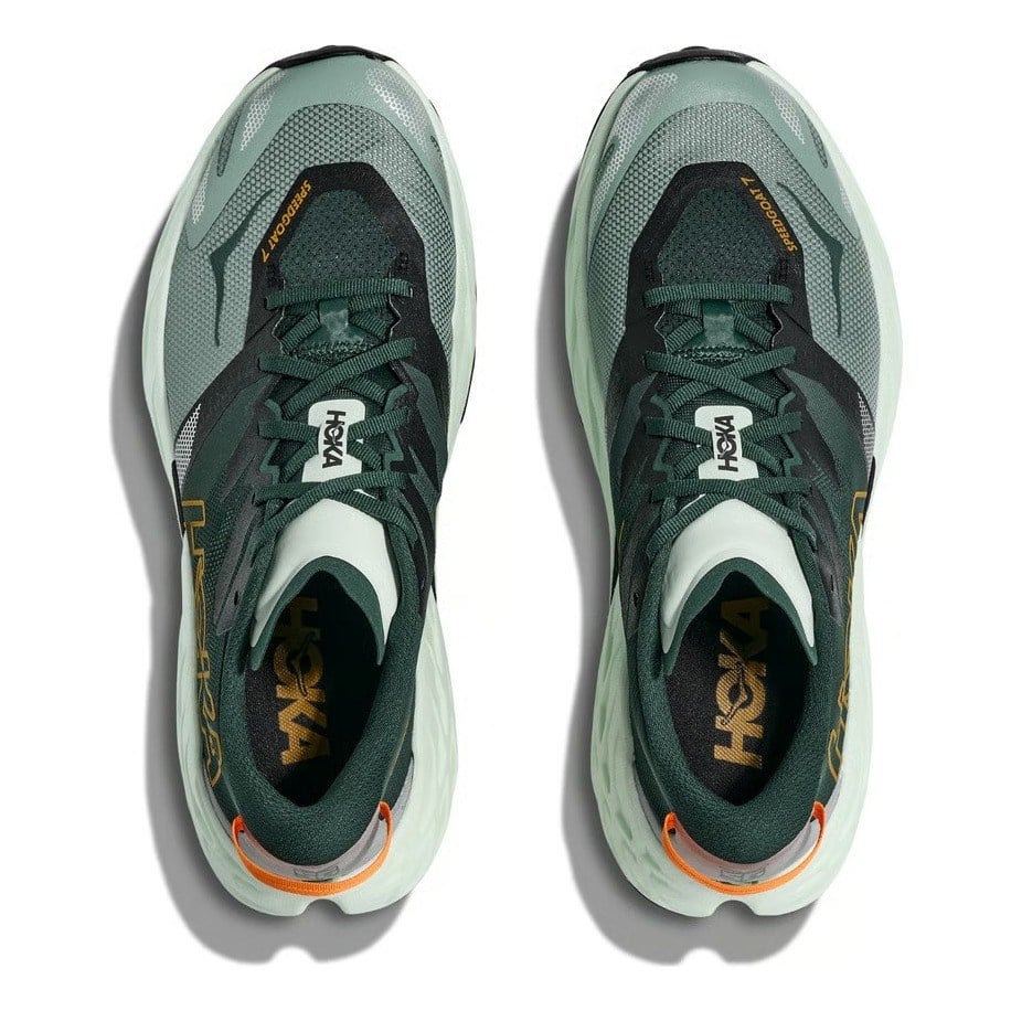 Hoka Speedgoat 7 - Mens Trail Running Shoes - Bay Leaf/Sea Glass