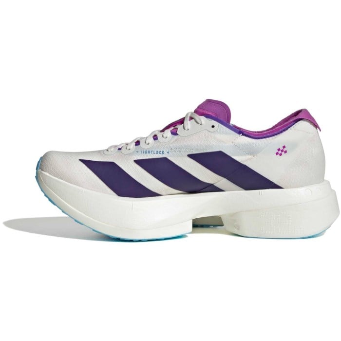 adidas Adizero Adios Pro 4 - Womens Racing Shoes - Core White/Collegiate Purple/Blue Burst