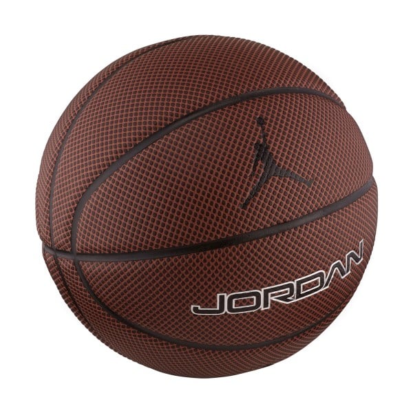 Jordan Legacy 8P Basketball - Size 7 - Dark Amber/Black/Metallic Silver