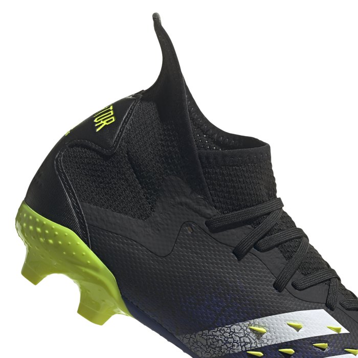 Adidas Predator Freak .2 FG - Mens Football Boots - Core Black/White/Solar Yellow