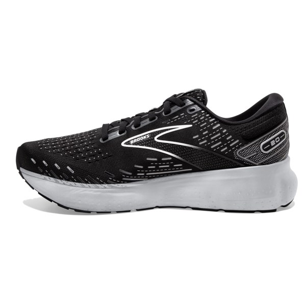Brooks Glycerin 20 - Mens Running Shoes - Black/White/Alloy