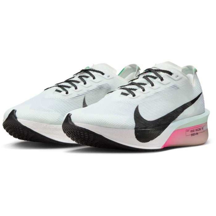 Nike ZoomX Vaporfly 4 - Womens Racing Shoes - White/Black/Hyper Pink/Mint Foam