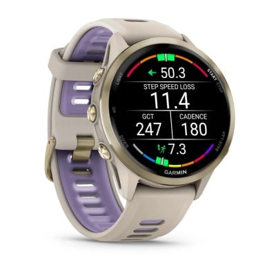 Garmin Forerunner 970 Premium GPS Running and Triathlon Smartwatch - French Grey/Indigo