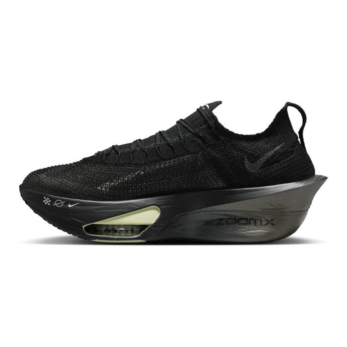 Nike Alphafly 3 - Mens Road Racing Shoes - Black/Metallic Medium Ash/Olive Aura