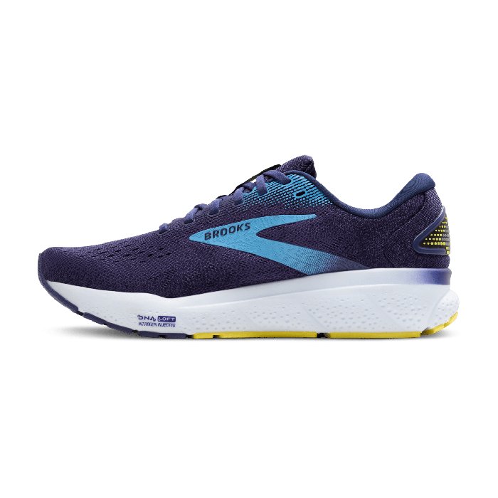 Brooks Ghost 16 - Mens Running Shoes - Blue/Bonnie Blue/Yellow