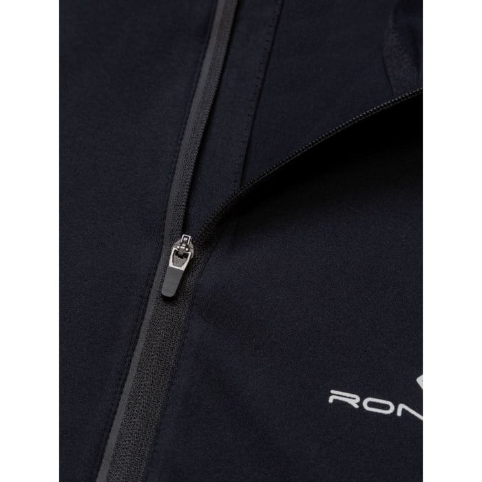 Ronhill Core Mens Thermal 1/2 zip Long Sleeve Running T-Shirt - Black/Bright White