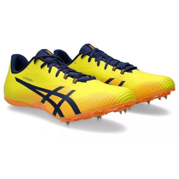 Asics Hyper Sprint 8 - Unisex Sprint Track Spikes - Bright Yellow/Blue Expanse