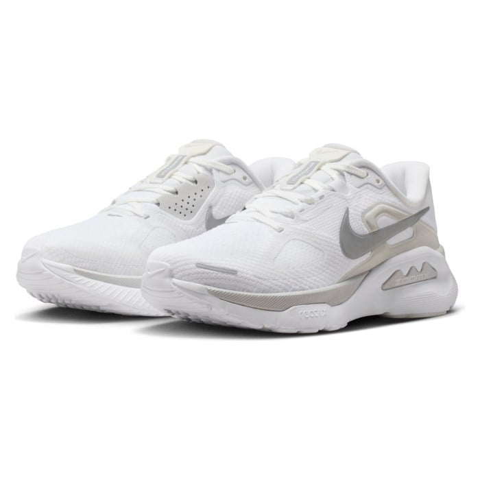 Nike Structure Plus - Womens Running Shoes - White/Metallic Silver/Photon Dust