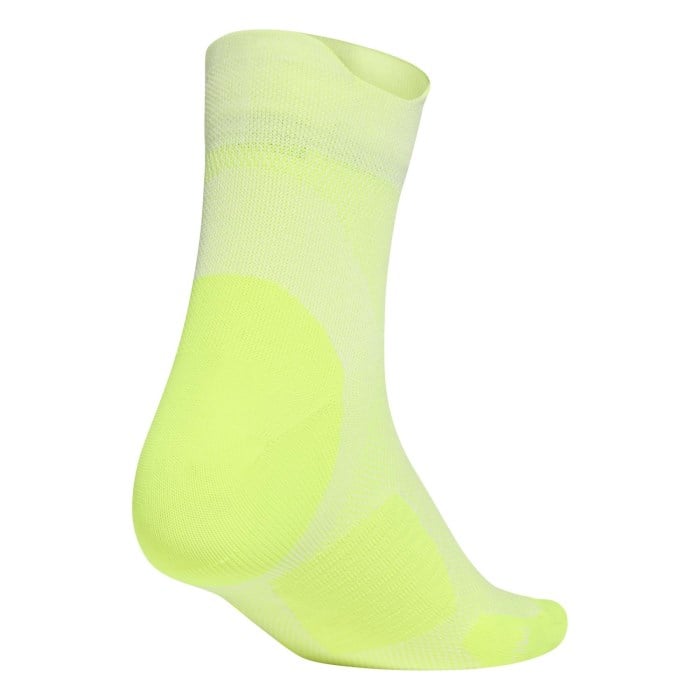 adidas RUNxADIZERO Socks - Unisex - White/Solar Yellow/Solar Yellow