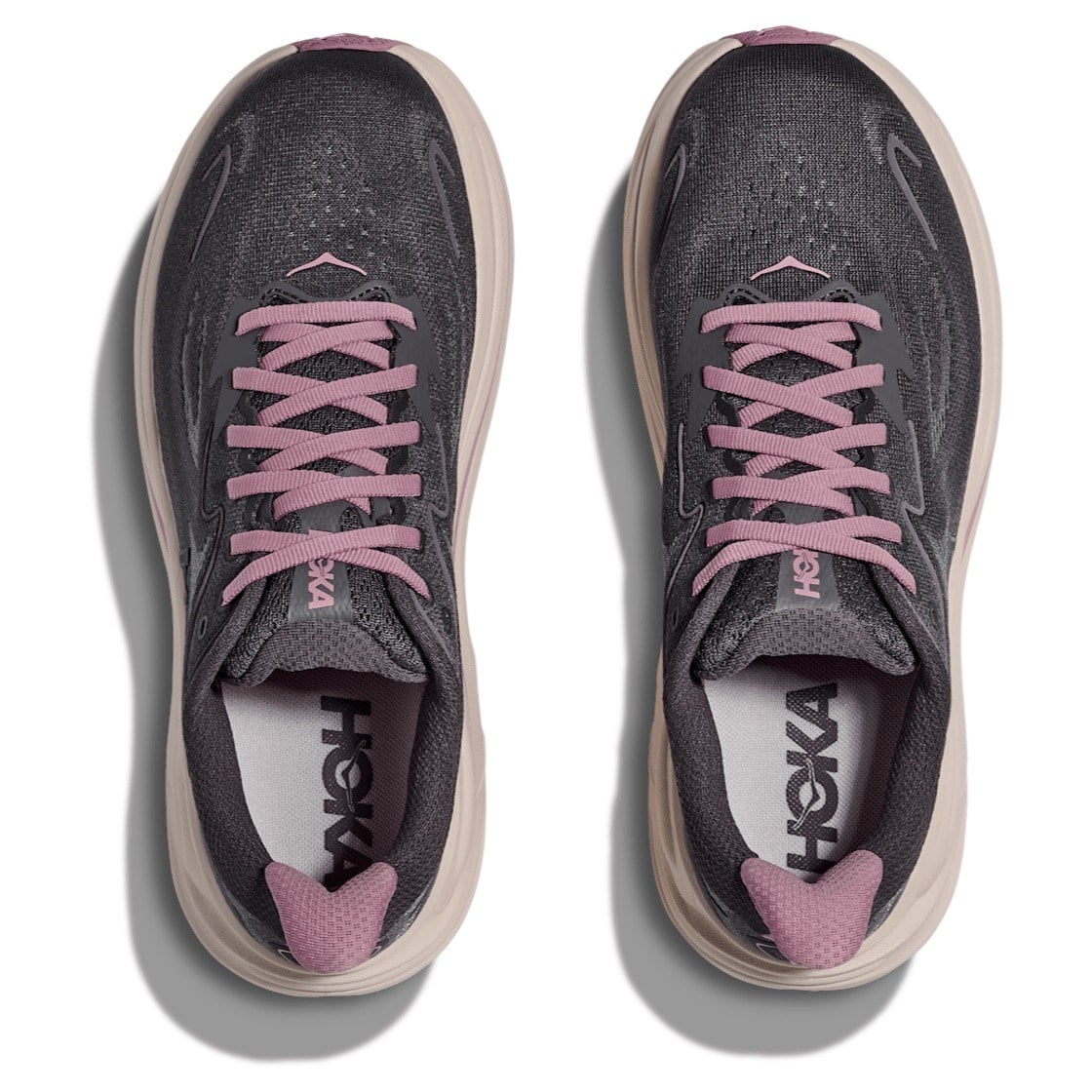 Hoka Clifton 10 - Womens Running Shoes - Galaxy/Dried Rose - image 3