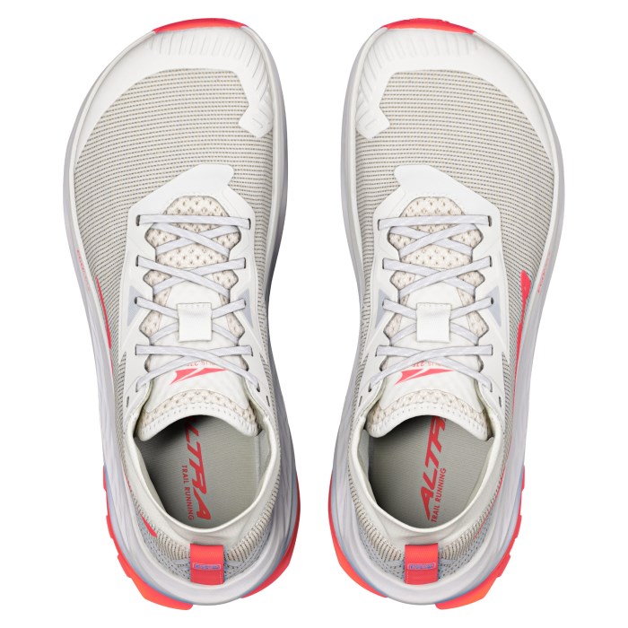 Altra Olympus 275 HiLo - Womens Trail Running Shoes - Vaporous Gray/Fiery Coral - image 4