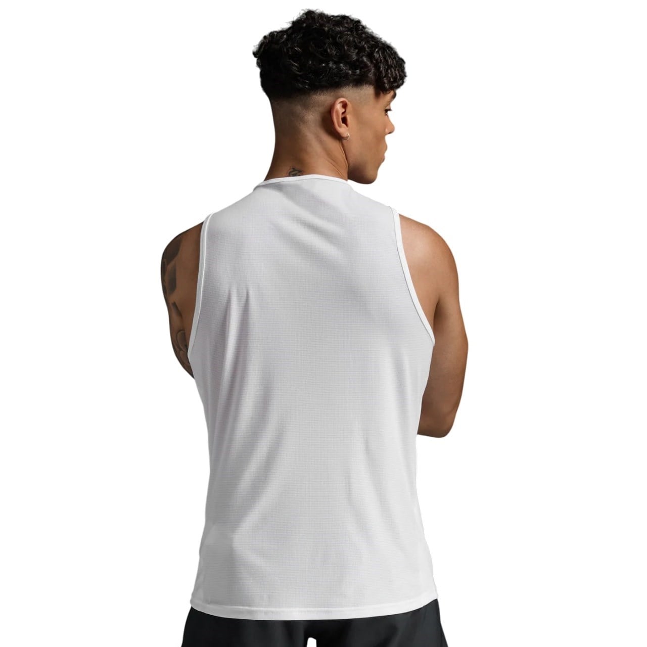 2XU Aero Mens Training Tank Top - White/Silver Reflective