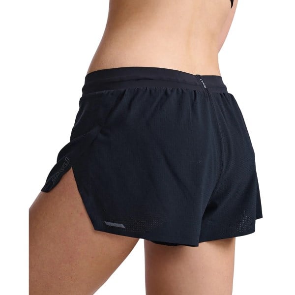 2XU Light Speed 3 Inch Womens Running Shorts - Black/Black Reflective
