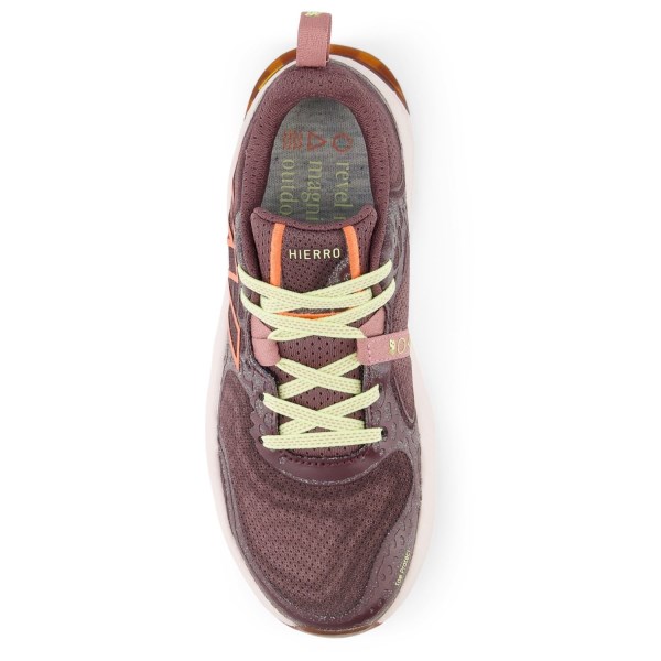 New Balance Fresh Foam Hierro v8 - Womens Trail Running Shoes - Licorice/Gulf Red/Pink Granite