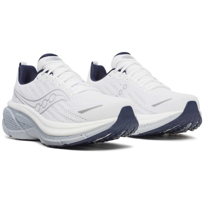 Saucony Hurricane 25 - Mens Running Shoes - White/Navy